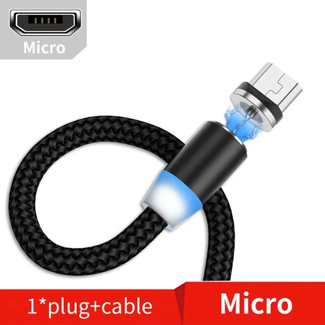 Olaf 2m Magnetic Micro USB Cable For iPhone Samsung Android Mobile Phone Fast Charging USB Type C Cable Magnet Charger Wire Cord. 