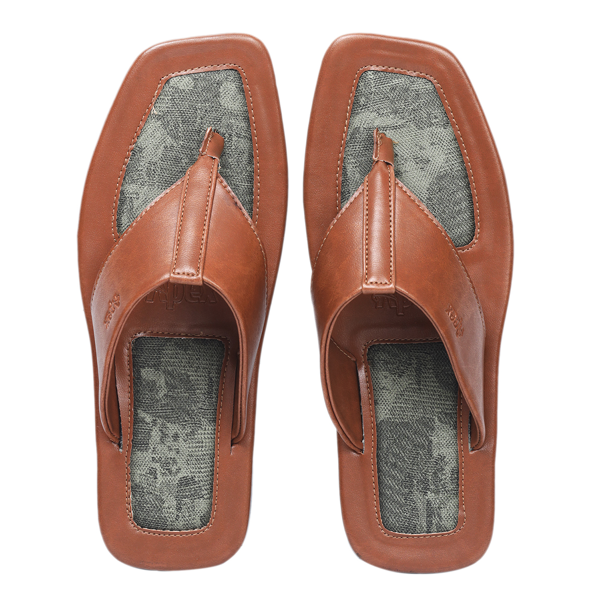 Apex Brown Synthetic Sandal for Men. 