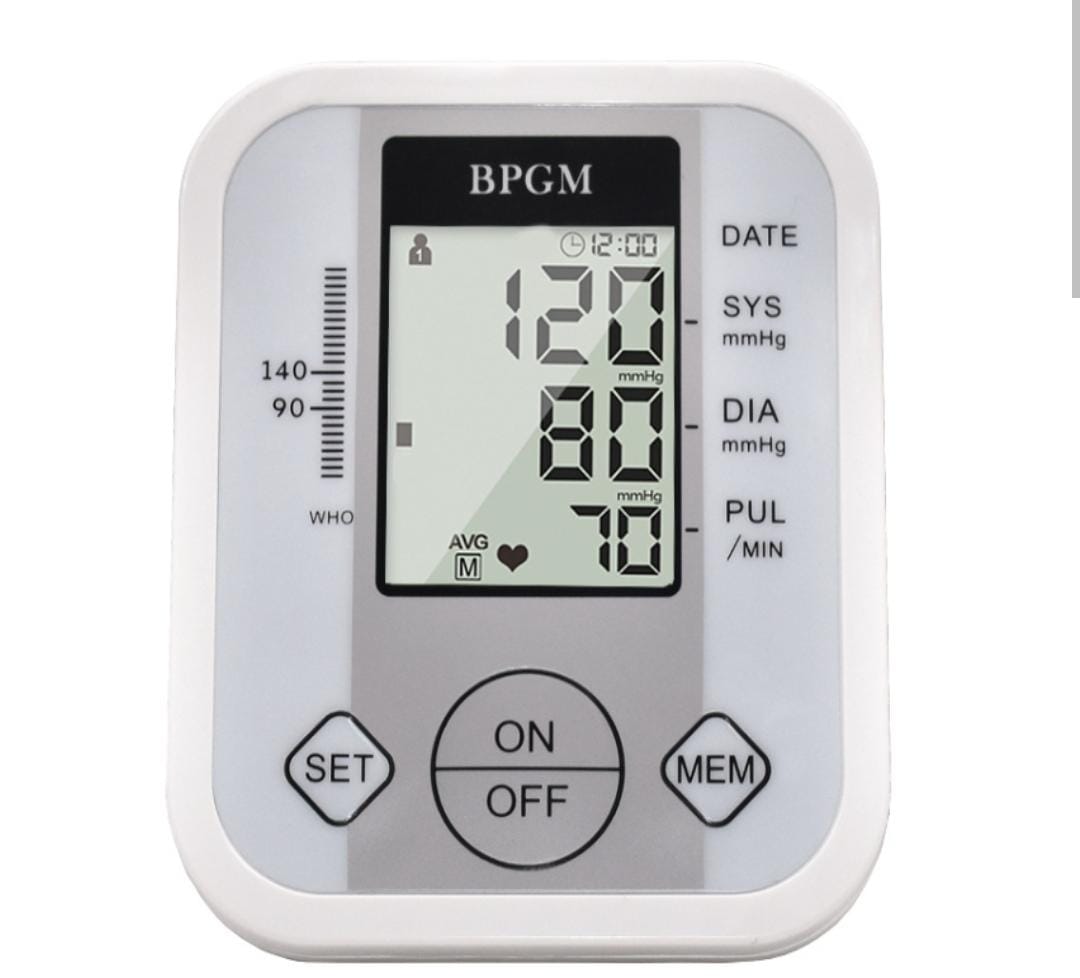 BP Machine Monitor Digital Fully Automatic Upper Arm Blood Pressure Checking Monitor with Talking Function Intellisense Technology Cuff Kit For Home Best Most Accurate Measurement- White. 
