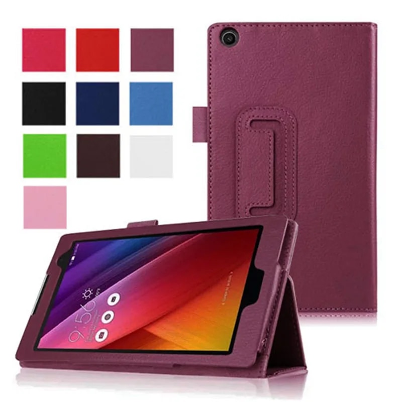 【3C VictoryEagle】Folio Magnetic Stand Leather Cover For ASUS Zenpad C 7.0 Z170C/CG/CX P01Y P01Z Z380M/KL/KNL P024 7" 8inch Tablet PC. 