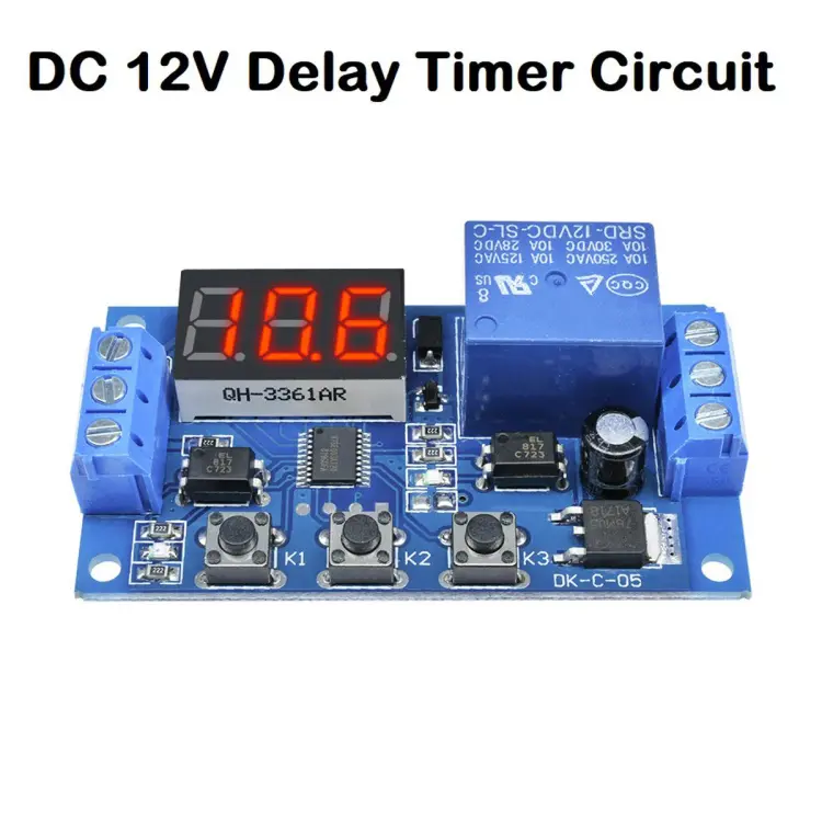 DC 12V Infinite Cycle Delay Timing Timer Relay ON OFF Switch Loop Module  Time