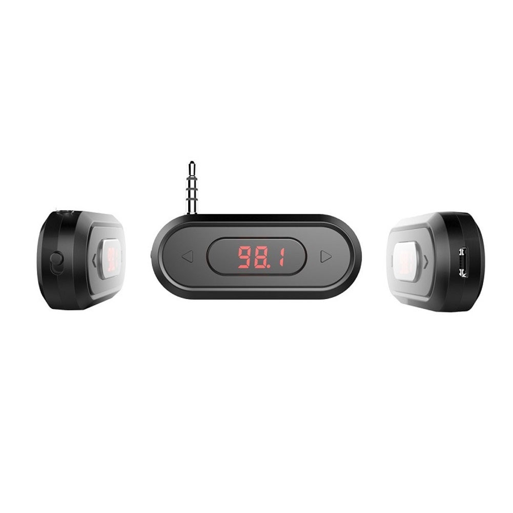 Wireless FM Tran_s_mitter FM Radio Calling Radio 3.5mm Jack Adapter for IPhone IOS Android Car Speaker Stereo Kit Car Accessories. 