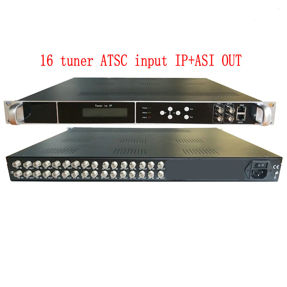 16-Way Tuner To IP Gateway,Front-End Equipment Of TV System. 
