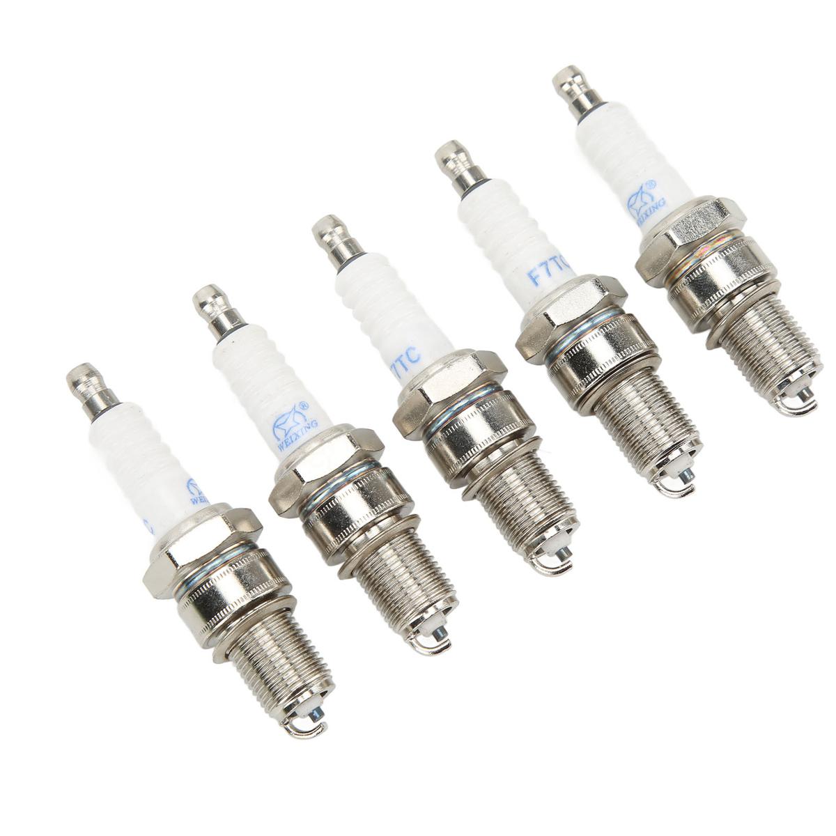 Spark Plug, Stainless Steel Spark Plug Wear Resistant for 4 Stroke Engine