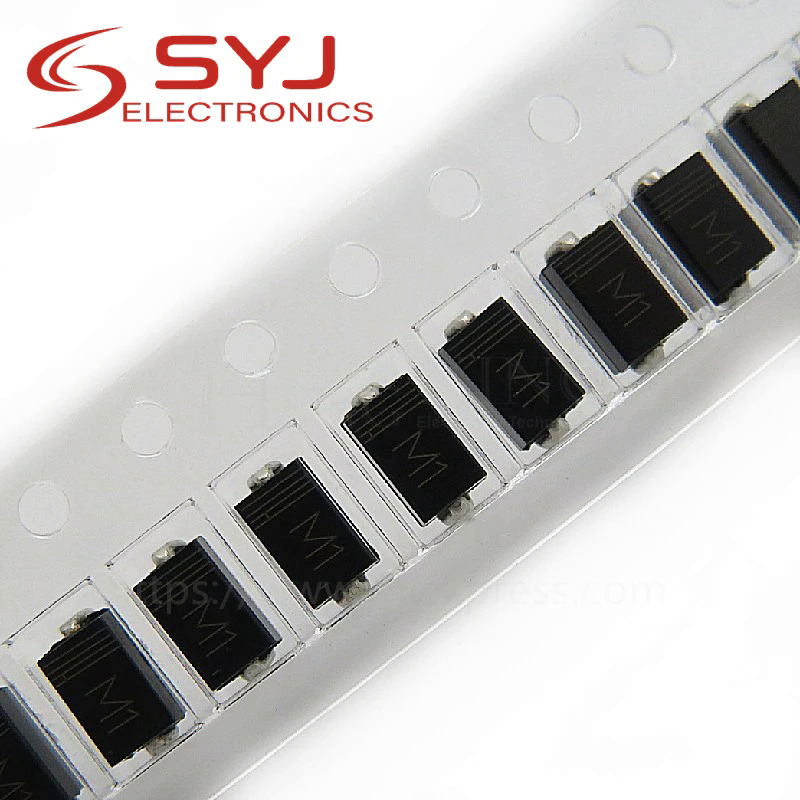 100 pcs/lot SMA Rectifier Diode 1N4001 M1 1N4004 M4 1N4007 M7 FR107 RS1M FR207 RS 2M HER108 US 1 M SF18 ES1J SF14 ES1D DO-214AC. 