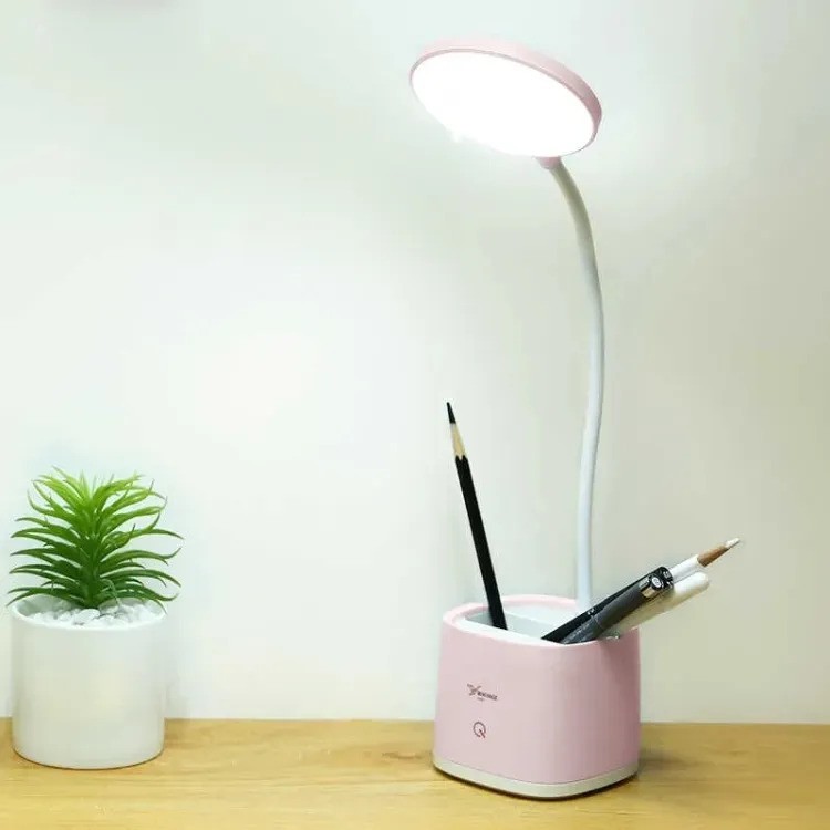 YAGE YG-T109 Table Lamp Pen Holder Desk Lamp Rechargeable USB Reading LED Table light Night Light By Win Accessories. 