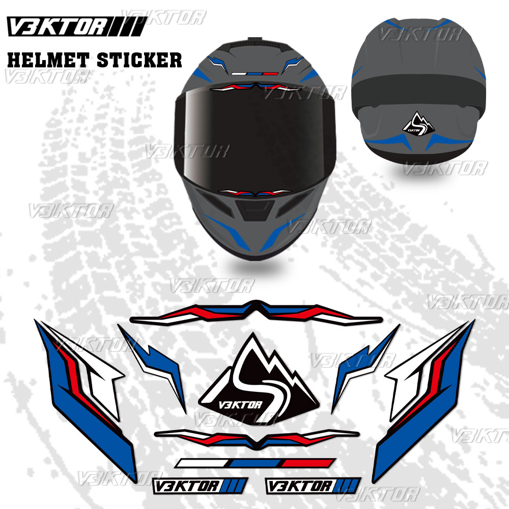 For bmw motorcycle helmet stickers s1000rr f900r f900xr s1000xr f850 r1200gs r1250gs adventure full face reflective helmet decal. 