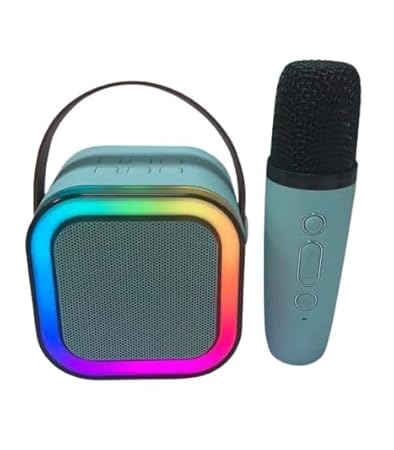 Karaoke wireless bluetooth sound system colourful speaker. 