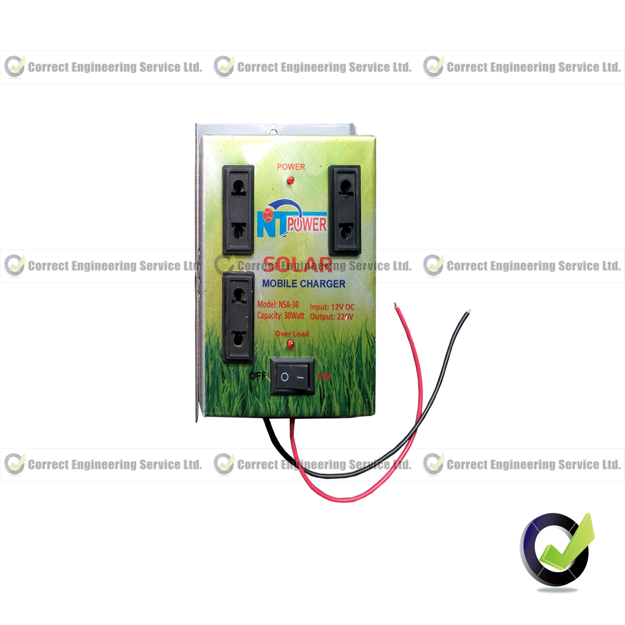 Solar Mobile Charger 12VDC - 220AC Good Quality. 