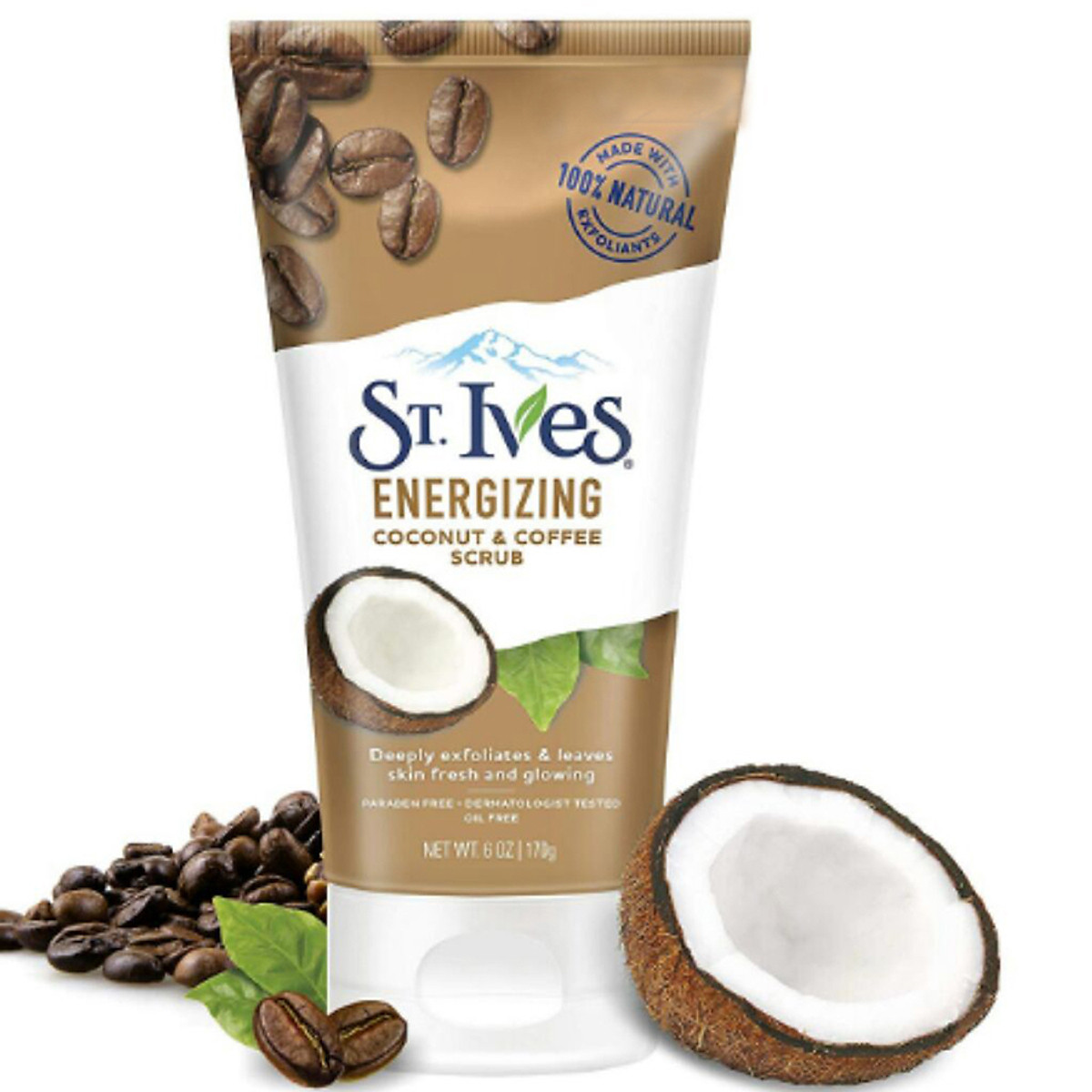 St. Ives Energizing Coconut & Coffee Face Scrub - 170g - Focallure