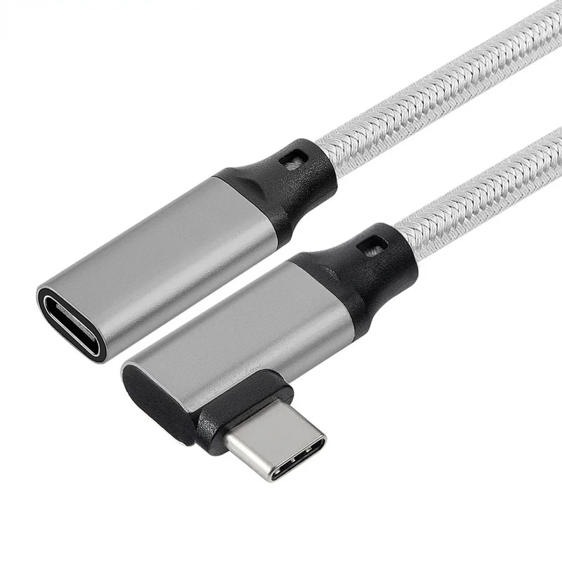 1M 2M 10Gbps Gen2 Type-C USB 3.1 Male to USB-C Female Extension Data 100W Charging Cable Extender Cord For Macbook/ Switch/Phone. 