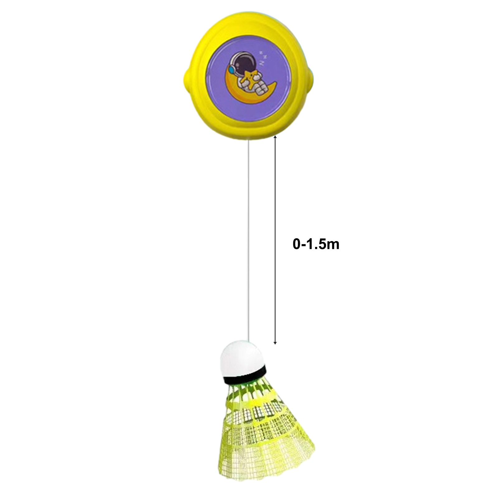Badminton Trainer Portable Height-adjustable Badminton Rebound Trainer for Solo Practice Easy Installation Simple to Use Ideal for Southeast Asian Buyers Badminton Training Tool. 