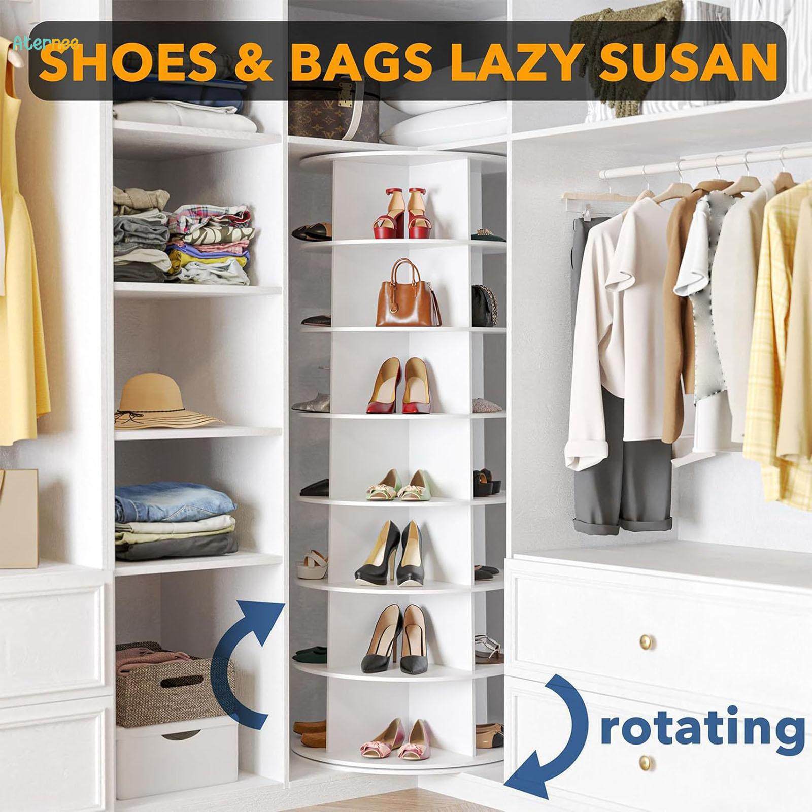 Rotating Shoe Rack Storage Rotating Lazy for Garage. 
