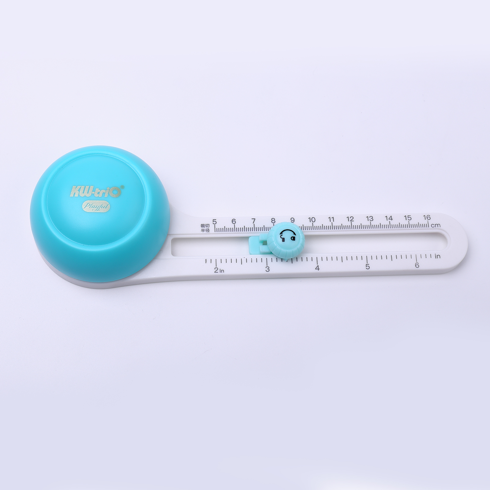 KW-triO Circular Paper Cutter Rotary Circle Cutter Manual Round Cutting Tool Paper Trimmer Scrapbooking Tool with Replacement Cutter Head for DIY Paper Cards Craft Supplies Sewing Tool. 
