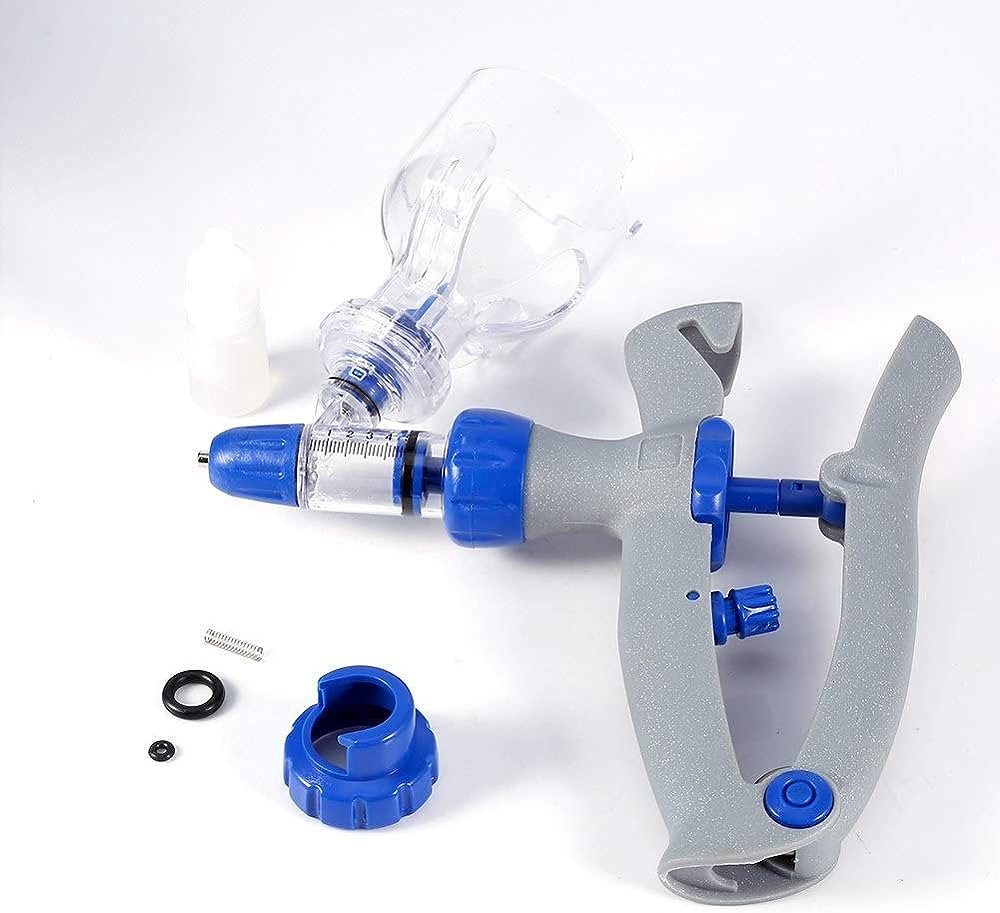 Automatic Continuous Injection Vaccination Syringe Livestock Vaccine Gun 0.5 to 5ml Adjustable Best For Chicken Duck Pig Cow Sheep Cattle