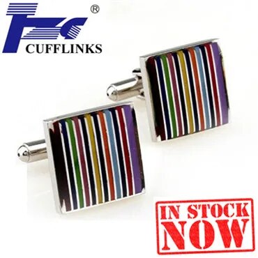 Fashion Color Chart Card Cufflink Cuff Link 2 Pairs