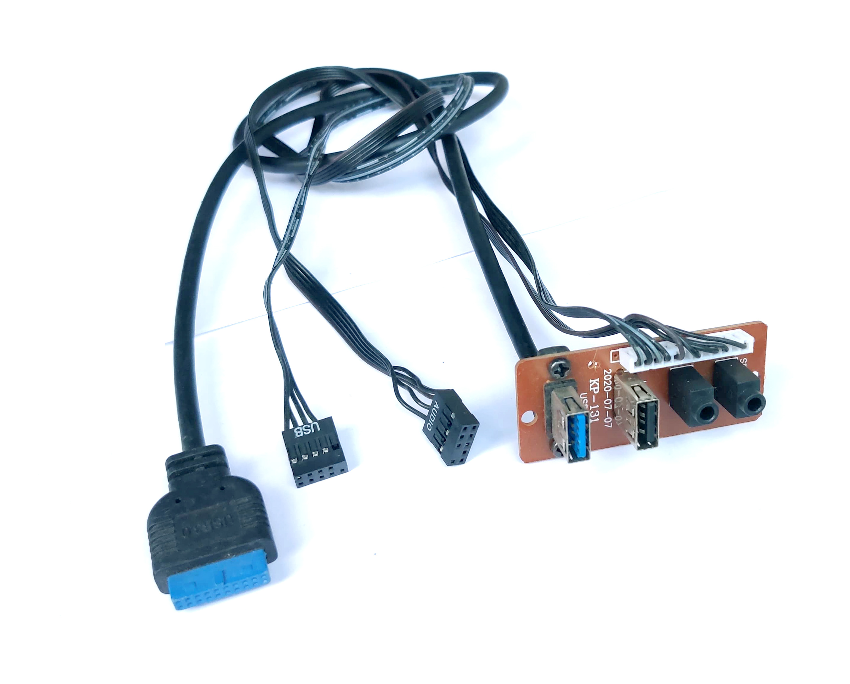 USB 2.0+ 3.0 port chassis PC computer case audio front panel replace cable. 