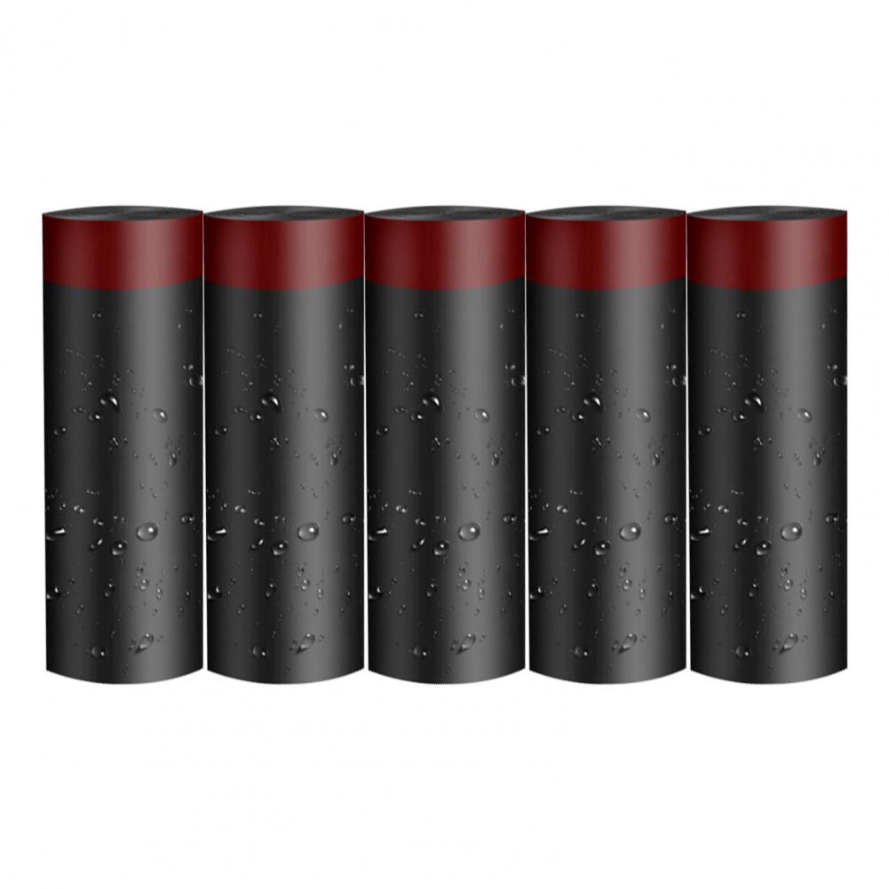 5 Rolls Garbage Bag Eco-friendly Good Load Capacity Trash Bag Disposable Drawstring Style Thickened Garbage Bags For Home. 