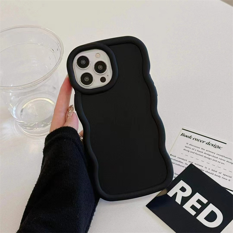 Lenpy New Macaron Wave Solid Color Phone Case For OPPO A79 5G 2023(Foreign version)/ Oneplus Nord N30 SE / A1S Simple All-inclusive Soft Shell No Damage Phone Case
