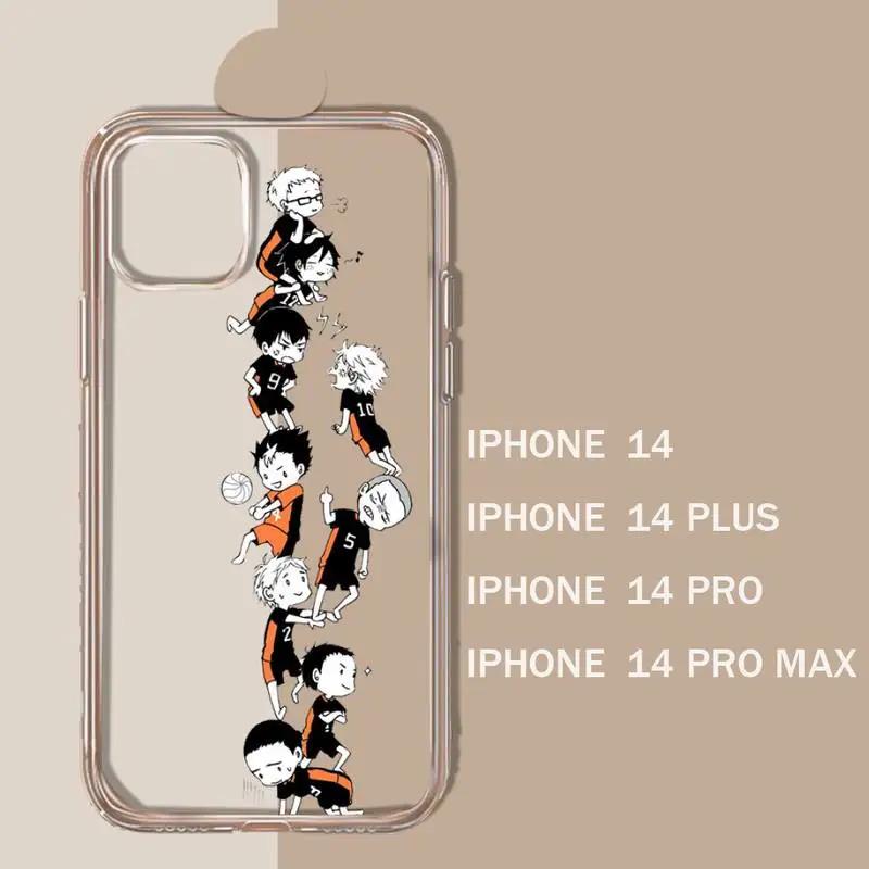plusro maxe 11 1 iphonu Oya Haikyu volleyball anime phone case transparent soft for 3 12 14 15 p mini. 