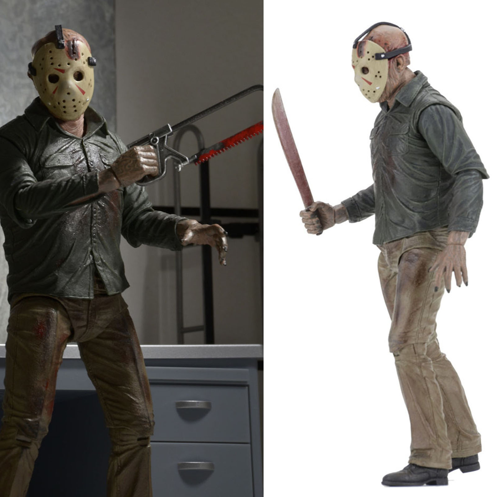 Action Figure with Accessories Friday The 13th 4 Chapter Jasons Model. 