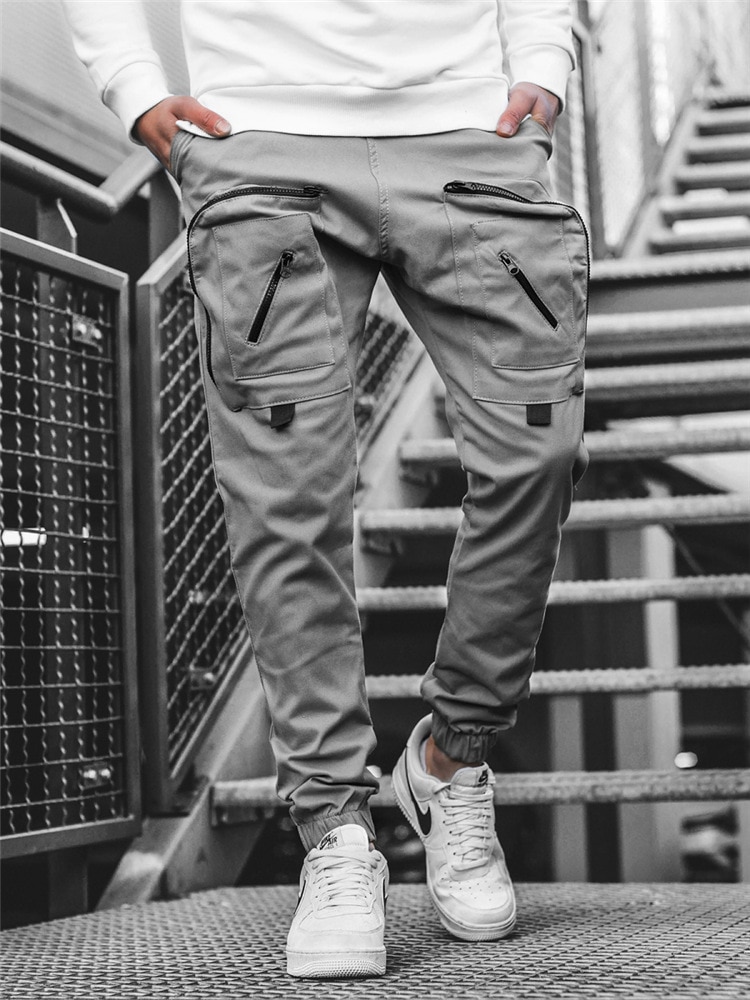 Men Cargo Pants Multi-Pocket Sweatpants Harem Joggers Cargo pants Travel appointment Trousers Hop Casual Male Trousers. 