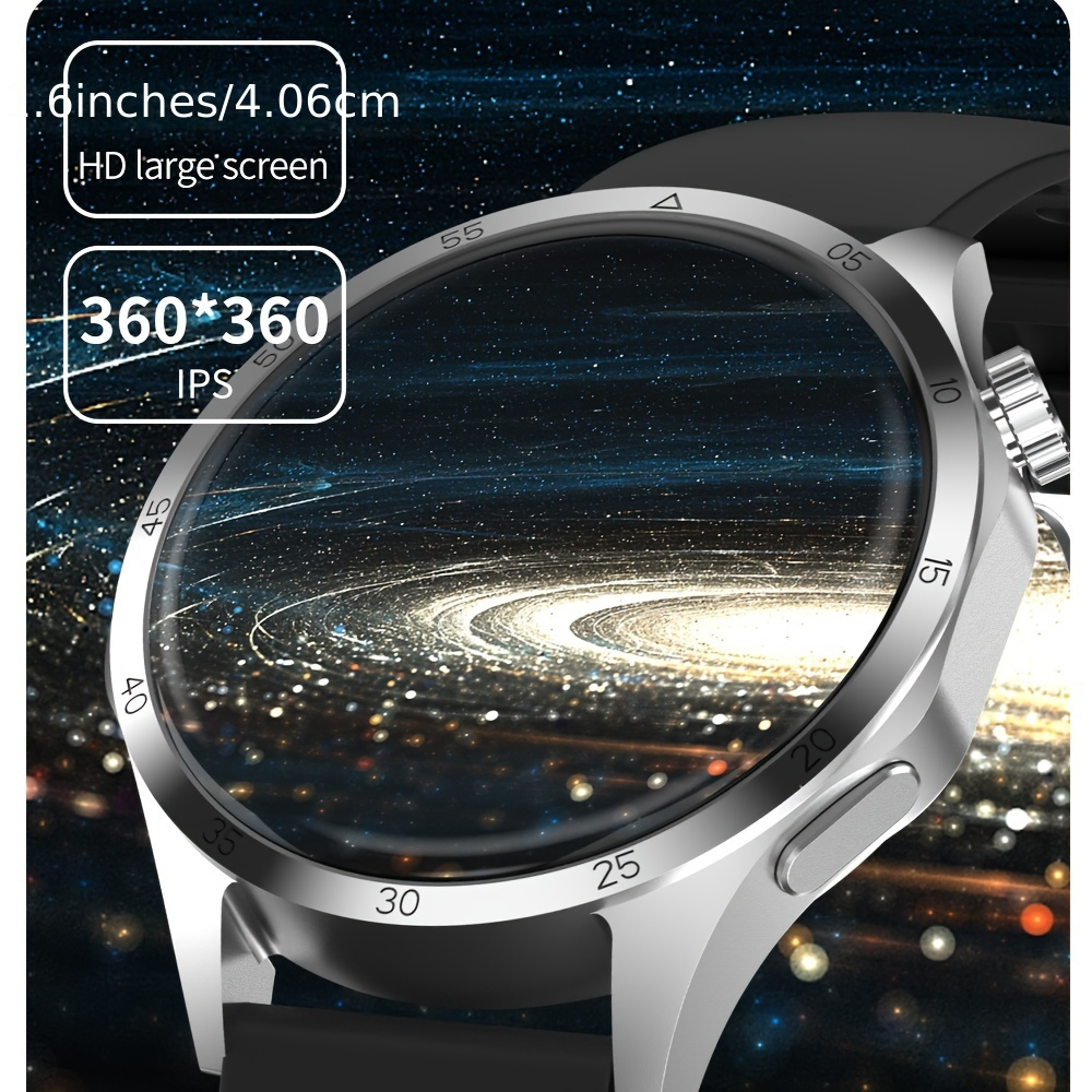 Valentine's Essential: ONEGRA GT4 Pro Smartwatch - Waterproof, Wireless Charging, HD Call & Fitness Tracker for the Active Man. 