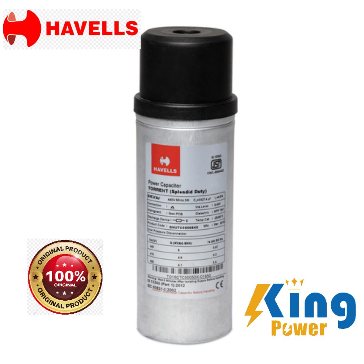 HAVELLS 5 KVAR,3 Phase,440V, Power factor capacitor