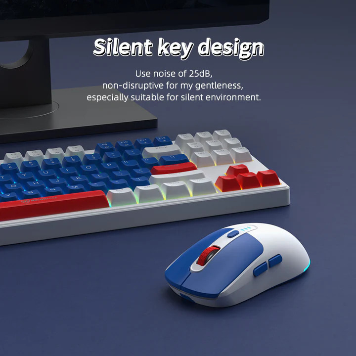 Micropack KM-269W 2.4G Rechargeable Wireless Keyboard and Mouse Combo. 