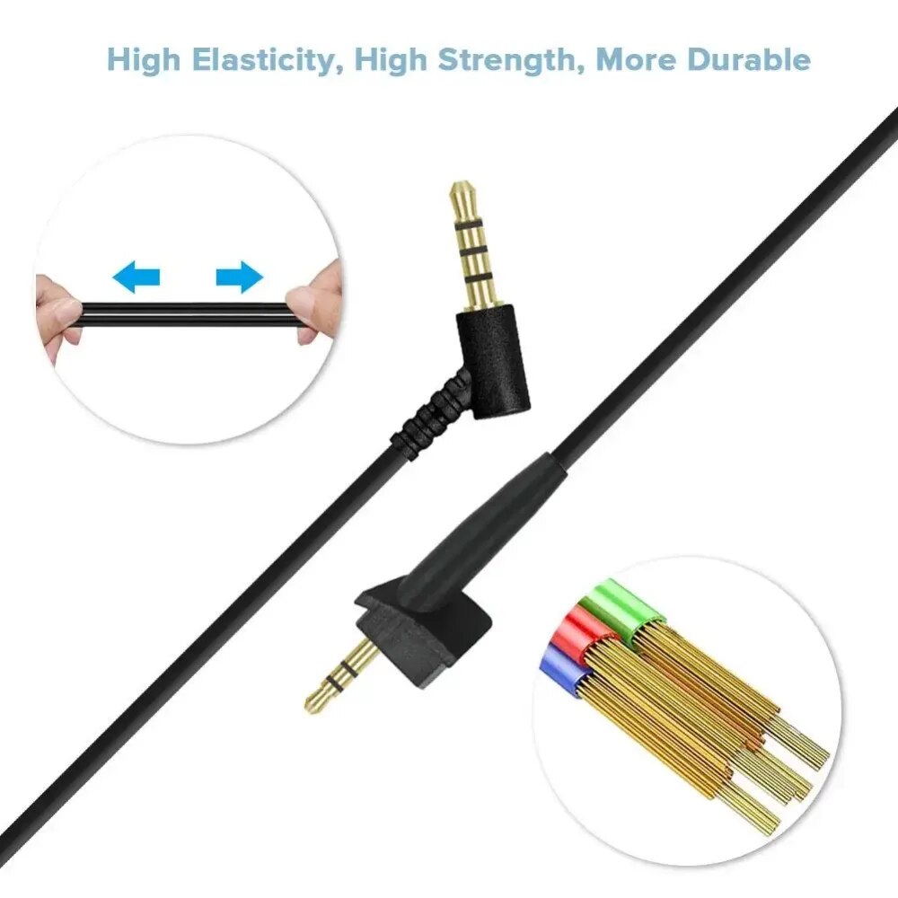 OFC Replacement Cable Extension Cord For Bose AE2 AE2i AE2w Around Ear SoundLink Audio Headphones. 