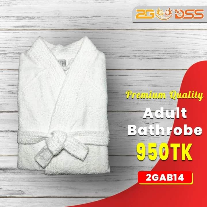 Luxurious Bathrobe, 100% Cotton Adult Bathrobe SPA Bath Robe, So Soft ...