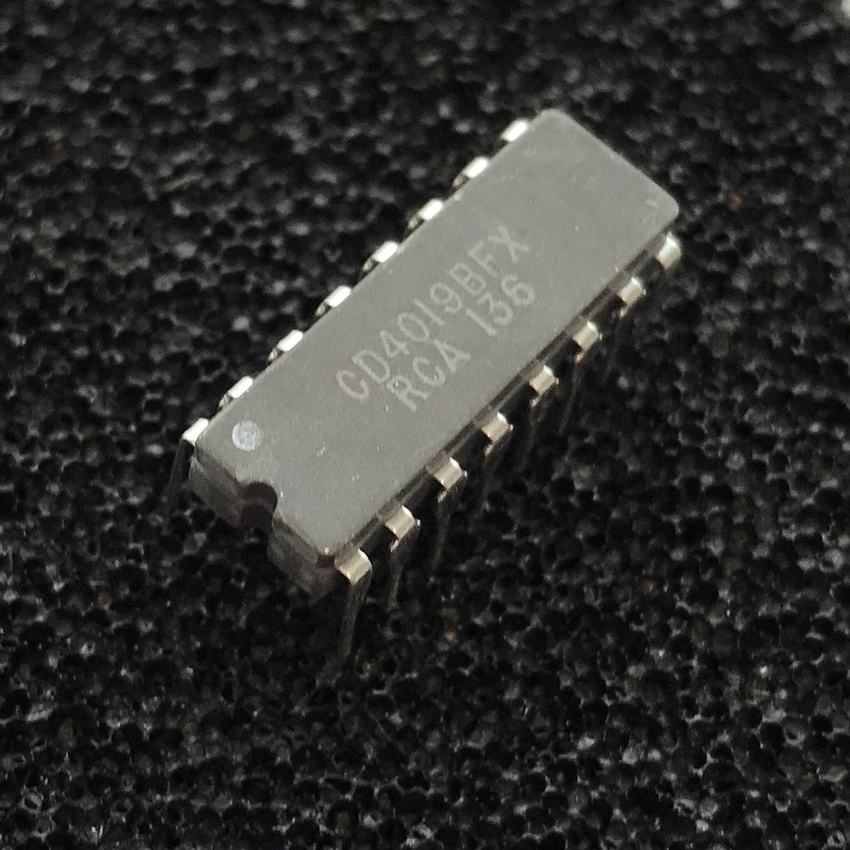2Pcs- CD4019 CD4019BE CD-4019 4019 DIP-16 Pin Leads Dual In Package CMOS IC Breadboard Friendly IC