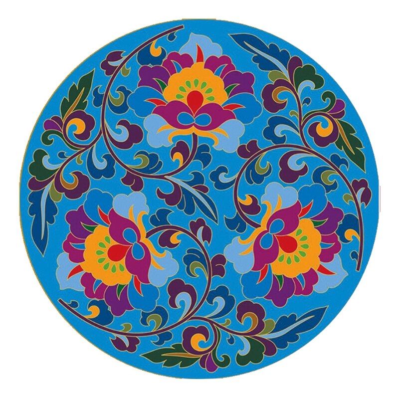 【happy one】Pad,Round Mouse Mat,Small Mousepad with Non-Slip Rubber. 