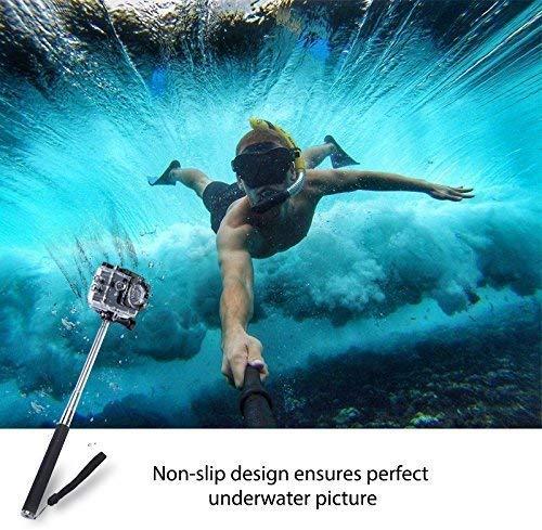 Extendable Selfie Stick Handheld Telescopic Monopod Tripod Mount Compatible with Gopro Hero 7 6 5 AKASO EK7000 Brave 4 V50 APEMAN Crosstour Campark 4k Waterproof Action Outdoor Camera. 