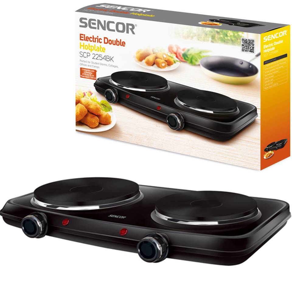 Sencor SCP-2254BK Electric Double Hotplate