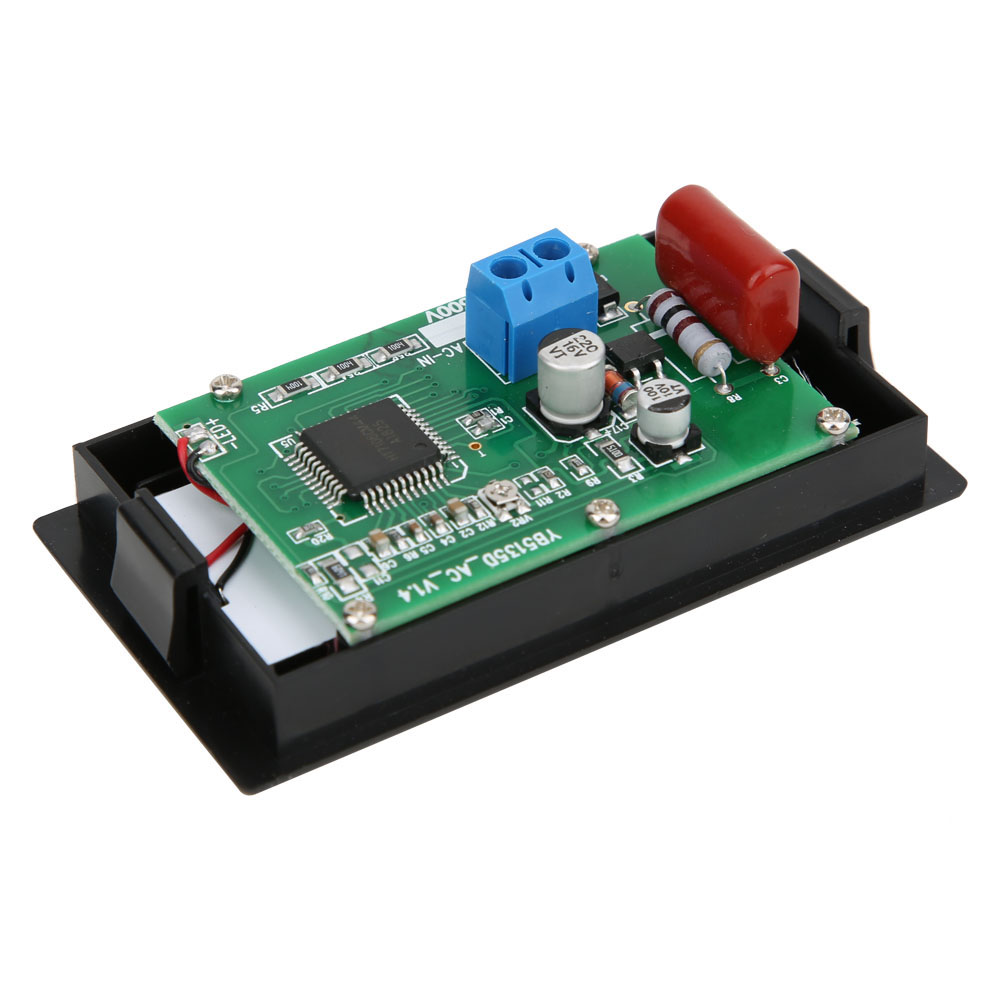YB5135D Digital Voltmeter LCD Two-Wire Voltage Tester Panel Meter. 