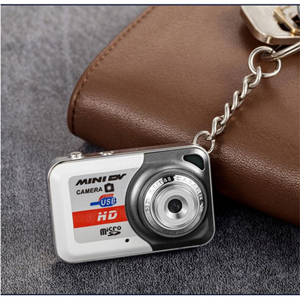 X6 Digital HD Camera Mini Thumb Camera With Keychain Mic Support TF Card DV Cam For Teens Students Kids. 