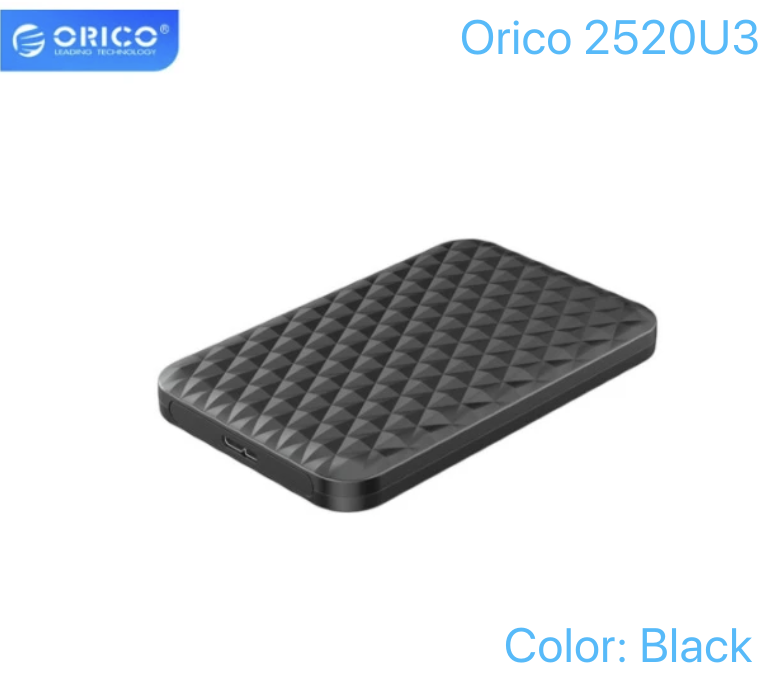 ORICO 2520U3 for laptop desktop is 2.5 inch SATA to USB 3.0 "External Hard Drive Disk Storage Device Fast Transfer Rate HDD Enclosure HDD. 