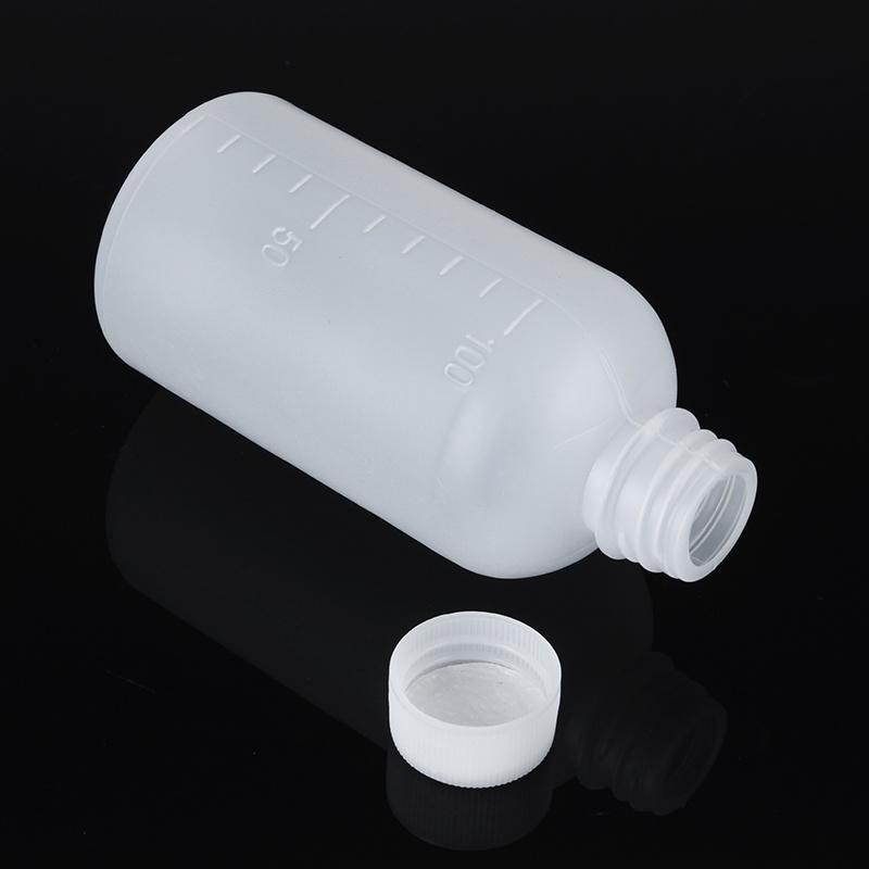 100mL Plastic White Sample Reagent bottle. 