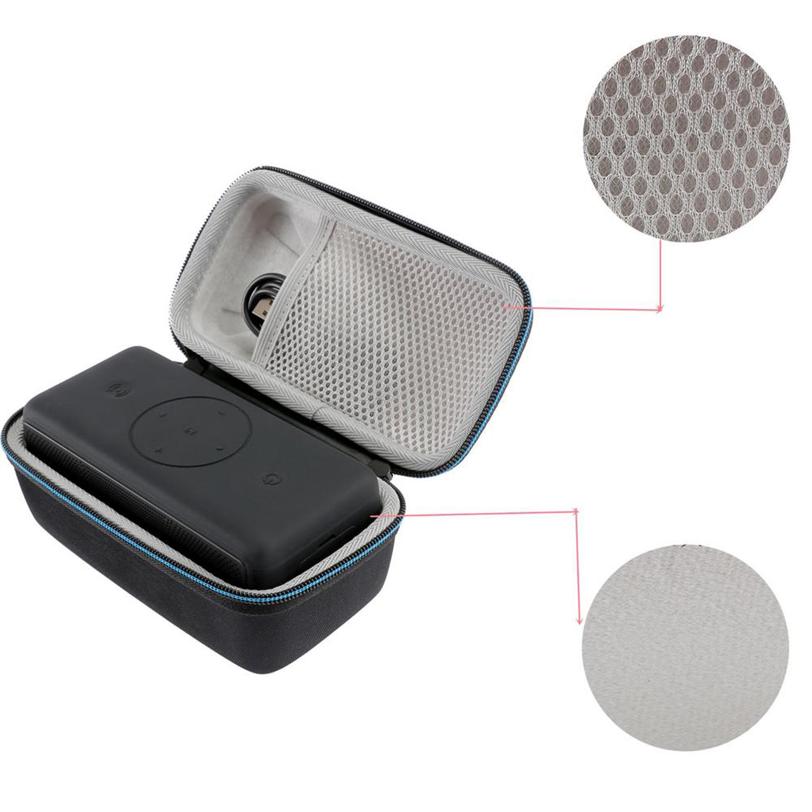 ROWEQPP Carrying Case Hard Shell Audio Storage Bag Compatible For Bogasing M5 Speaker Dust-proof Travel Suitcase. 