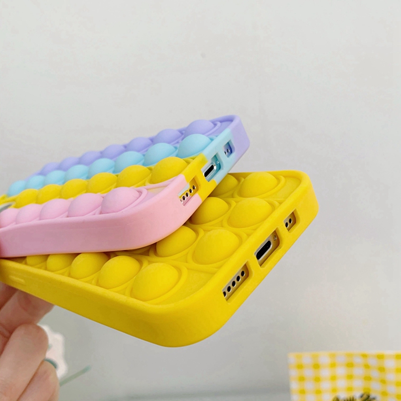 Alien Pop Push It Bubble Phone Case for iPhone 13 14 15 Pro Max 12 11 6 7 8 Plus iPhone XR XS X iphone15 15pro iphone14pro Popit Cover. 