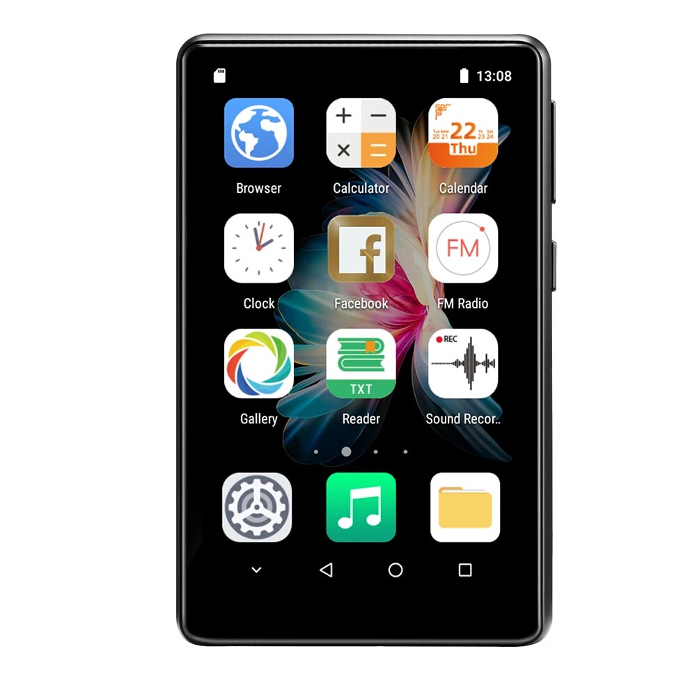 WIFI MP3 MP4 Player Music MP3 Player Android 8.1 Bluetooth-Compatible with Speaker 4 Inch Full Touchscreen with FM Radio/E-Book. 