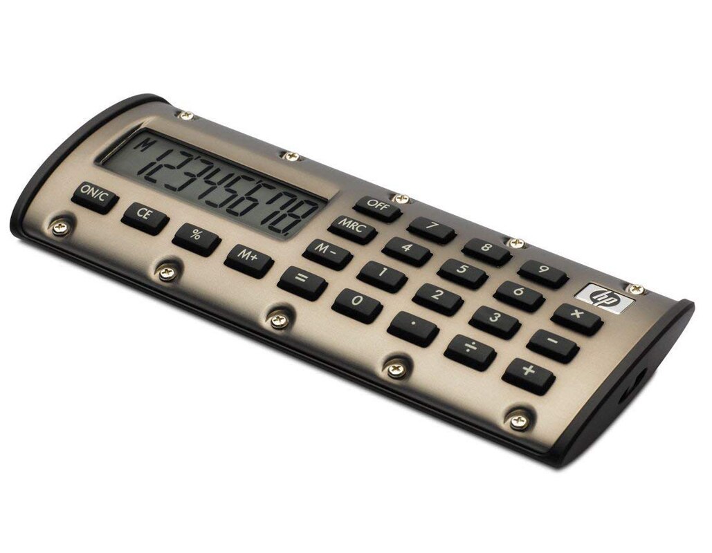 【happy one】Hp Quick Calc Cute Calculator Portable With Small Cute Calculator Magnet Led Pocket Student Calculator. 