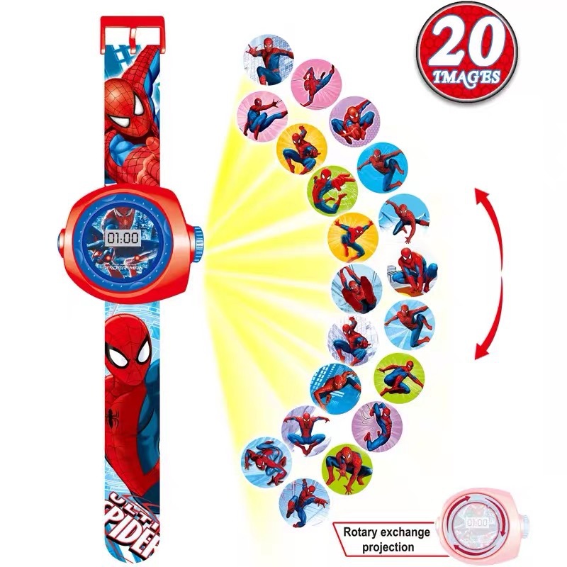 New Children's Cartoon Watch Toy Watch Girl Baby Boy Kindergarten Gifts 3D Projection Electronic Watch