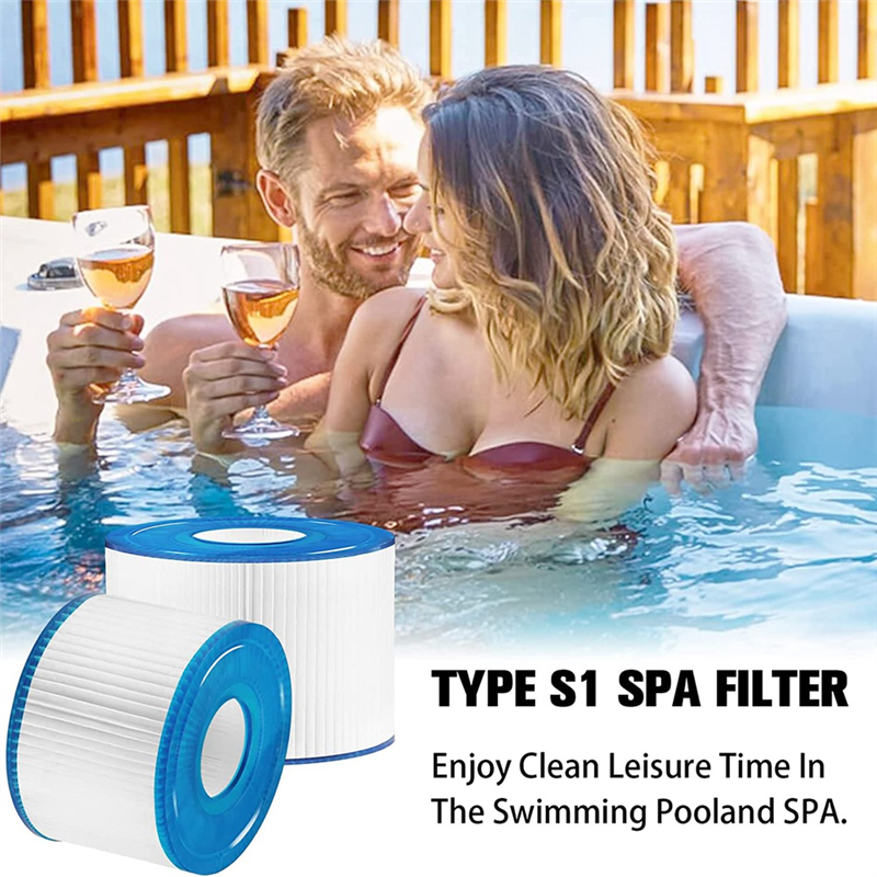 5 Pcs Replacement Filter PET+Nonwoven for Intex Spa Filter 29001E 11692,Type S1 Hot Tub Filter for Intex PureSpa 28403E,28407E,28443E. 