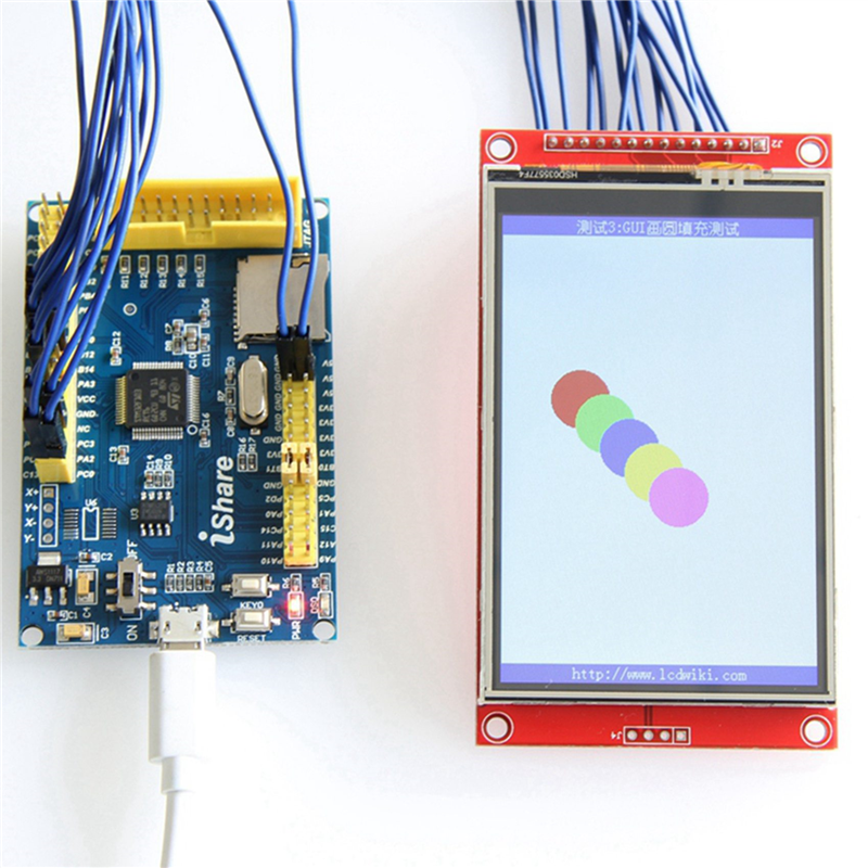 5pcs 3.5 Inch 480X320 SPI Serial TFT LCD Module Display Screen with Press Panel Driver IC ILI9488 for MCU. 