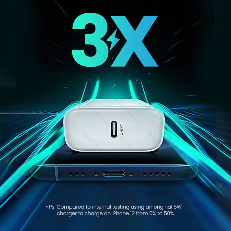 20W Fast Charger For Apple iPhone 13 12 11 14 Pro Max Plus X XR XS USB Type C Fast Charging Charger Cable 13 12 Mini Accessories. 