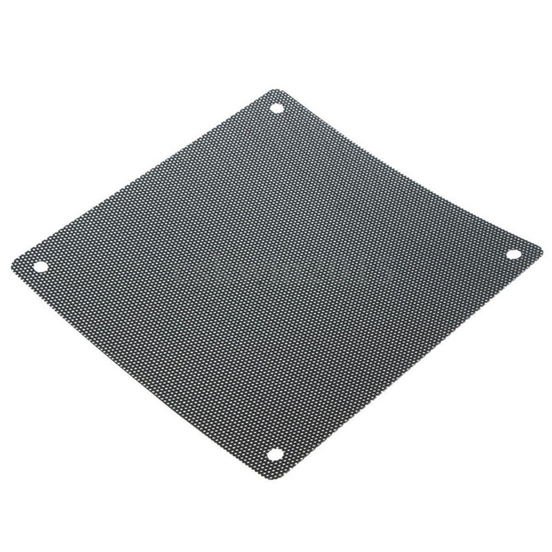 5PCS 120mm Cuttable Black PVC PC Fan Dust Filter Dustproof Case Computer Mesh. 