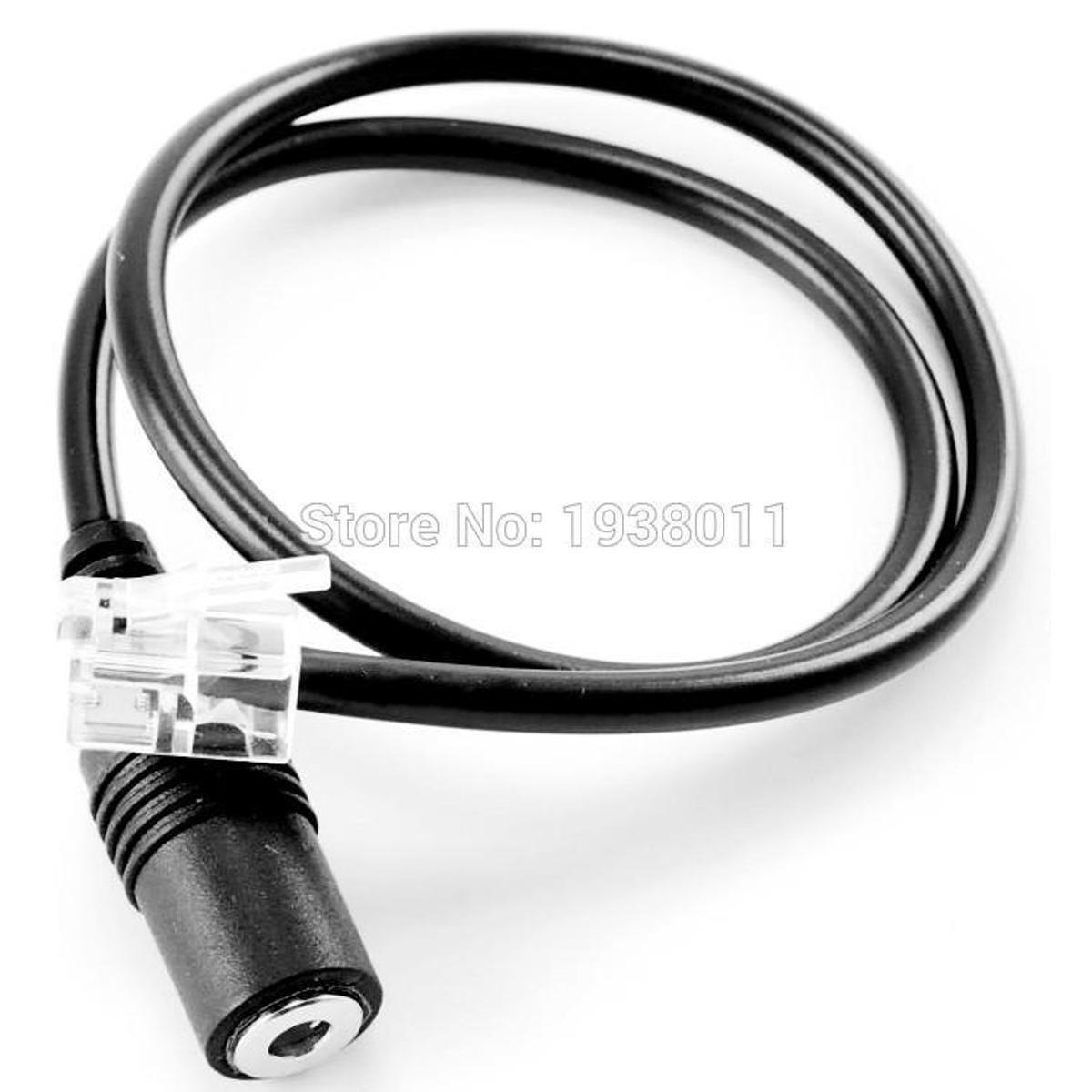 Smartphone 3.5mm To Rj9 RJ11 Headset Adapter 3.5MM Phone Headset to RJ9/RJ10/RJ22 Headset Plug Adapter