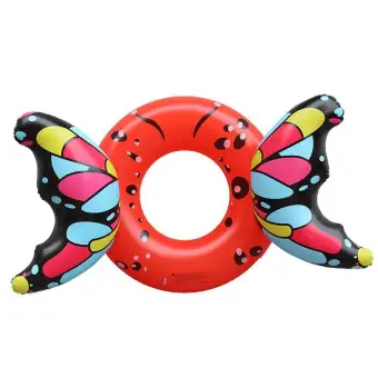 Butterfly Swimming Ring Inflatable Pvc Floating Pillow